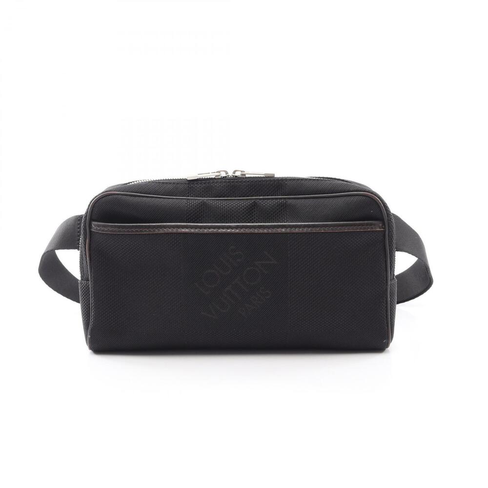 Louis Vuitton Acrobat Damier Geant Noir Black Waist Bag Body Leather Black